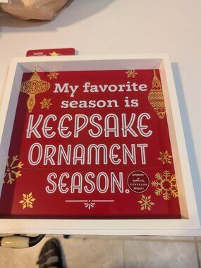 Hallmark Ornament sign NWT